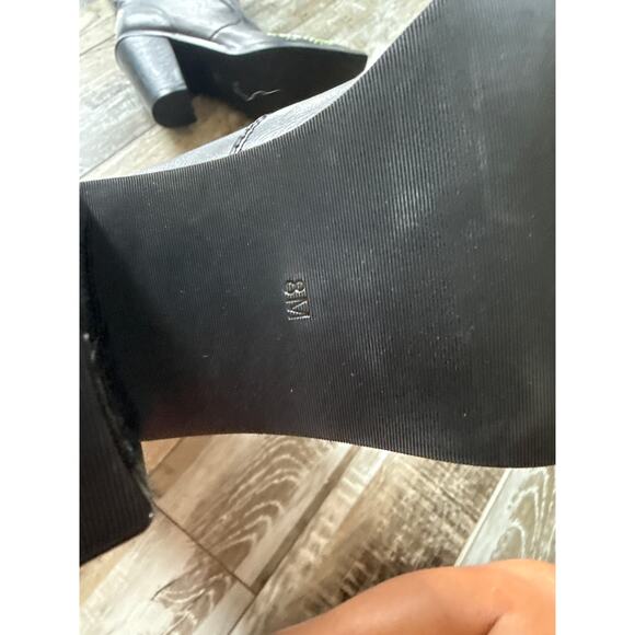 Widow Mourning Rose Embroidered Floral Cowboy Boots Black Sz 8 Dolls Kill NEW - Picture 11 of 12